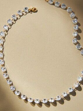 💜 NWT Anthropologie Floating Crystal Necklace 💜